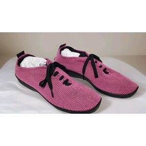 Arcopedico Athletic Shoes Womens Lace Up Pink Black Weightless Flexible Sz 11